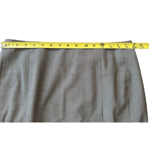 Akris Punto Black & White Micro Houndstooth Pencil Skirt, US Size 8 - Picture 7 of 12